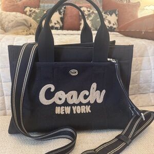 Coach Black Canvas Tote Bag